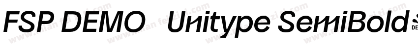 FSP DEMO   Unitype SemiBold字体转换